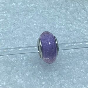 Pandora, "Lavender Purple  Shimmer "S925ALE Murano Glass Charm 791651 M5